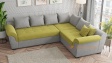 Ъглов диван Памела XL с посока зелен със сиво - изглед 3