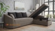 Ъглов диван Полина с посока графит със сиво - изглед 3