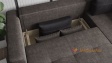 Ъглов диван Порто с посока сив с тъмно сиви възглавници - изглед 3
