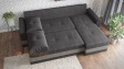 Ъглов диван Рейн универсален тъмно сив със сиво - изглед 6