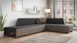 Ъглов диван Сохо с посока графит със сиво - изглед 2