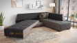 Ъглов диван Сохо с посока графит със сиво - изглед 3