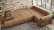 Ъглов диван Темпо с посока светло кафяв с кафяво - изглед 5