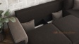 Ъглов диван Валета с посока кафяв със светло кафяво - изглед 3
