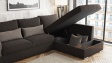 Ъглов диван Валета с посока кафяв със светло кафяво - изглед 4
