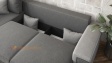 Ъглов диван Валета с посока тъмно сив със сиво - изглед 3