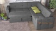 Ъглов диван Виола с посока сив - изглед 2