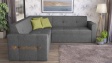 Ъглов диван Виола с посока сив - изглед 1