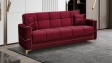 Диван Астон триместни бордо - изглед 1