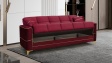 Диван Астон триместни бордо - изглед 3