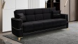 Диван Астон триместни черен - изглед 1 - МебелМаг Диван Астон триместни черен - изглед 1