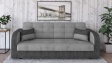 Диван Бари триместни сив с тъмно сиво - изглед 1 - МебелМаг Диван Бари триместни сив с тъмно сиво - изглед 1