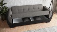 Диван Беланот триместни сив с черна кожа - изглед 4