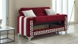 Диван Сабина двуместни бордо - изглед 3