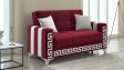 Диван Сабина двуместни бордо - изглед 2