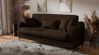 Диван Арелис триместни кафяв - изглед 1