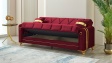 Диван Клара триместни бордо - изглед 2 - МебелМаг Диван Клара триместни бордо - изглед 2