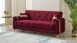 Диван Клара триместни бордо - изглед 1 - МебелМаг Диван Клара триместни бордо - изглед 1