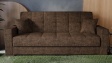 Диван Канзас триместни кафяв - изглед 2