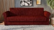 Диван Кънтри триместни бордо - изглед 2