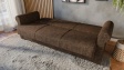 Диван Кънтри триместни кафяв - изглед 4
