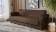 Диван Кънтри триместни кафяв - изглед 1