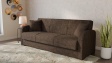 Диван Мартина триместни кафяв - изглед 1 - МебелМаг Диван Мартина триместни кафяв - изглед 1