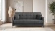 Диван Санти триместни графит - изглед 1