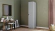 Гардероб Скай еднокрилни нардо сив - изглед 1 - МебелМаг Гардероб Скай еднокрилни нардо сив - изглед 1