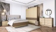 Спален комплект Мирела дъб линеа с орех линеа - изглед 1