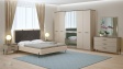 Спален комплект Салвадор памучно бежов с атрацит - изглед 1 - МебелМаг Спален комплект Салвадор памучно бежов с атрацит - изглед 1