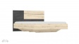 Спалня 160/200 Бафра с включен матрак Бонел 160/200 дъб артисан с тъмен норвежки бор - изглед 1 - МебелМаг Спалня 160/200 Бафра с включен матрак Бонел 160/200 дъб артисан с тъмен норвежки бор - изглед 1
