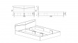 Спалня 160/200 Тенеси сонома арвен с бял гланц - изглед 3