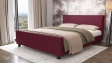 Тапицирана спалня 160/200 Дена с включен матрак Sleep Nuvia 160/200 червен - изглед 1 - МебелМаг Тапицирана спалня 160/200 Дена с включен матрак Sleep Nuvia 160/200 червен - изглед 1