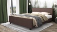 Тапицирана спалня 160/200 Нела с включен матрак Sleep Nuvia 160/200 кафяв - изглед 1 - МебелМаг Тапицирана спалня 160/200 Нела с включен матрак Sleep Nuvia 160/200 кафяв - изглед 1