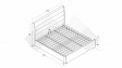 Тапицирана спалня 180/200 Велиса с включен матрак Sleep Nuvia 180/200 кафяв - изглед 4 - МебелМаг Тапицирана спалня 180/200 Велиса с включен матрак Sleep Nuvia 180/200 кафяв - изглед 4