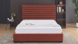 Тапицирана спалня 160/200 Зерина с включен матрак Sleep Nuvia 160/200 червен - изглед 2 - МебелМаг Тапицирана спалня 160/200 Зерина с включен матрак Sleep Nuvia 160/200 червен - изглед 2