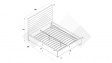 Тапицирана спалня 160/200 Зерина с включен матрак Sleep Nuvia 160/200 червен - изглед 3 - МебелМаг Тапицирана спалня 160/200 Зерина с включен матрак Sleep Nuvia 160/200 червен - изглед 3