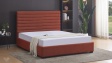 Тапицирана спалня 160/200 Зерина с включен матрак Sleep Nuvia 160/200 червен - изглед 1 - МебелМаг Тапицирана спалня 160/200 Зерина с включен матрак Sleep Nuvia 160/200 червен - изглед 1