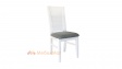Трапезен стол Елиз сив с бяло - изглед 1