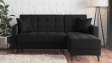 Ъглов диван Амалия универсален ъгъл черен - изглед 3