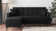 Ъглов диван Амалия универсален ъгъл черен - изглед 4