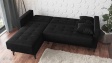 Ъглов диван Амалия универсален ъгъл черен - изглед 8
