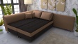 Ъглов диван Дивна с посока тъмно кафяво с кафяво - изглед 4 - МебелМаг Ъглов диван Дивна с посока тъмно кафяво с кафяво - изглед 4
