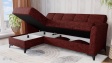 Ъглов диван Хавиер универсален бордо - изглед 3