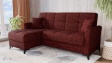 Ъглов диван Хавиер универсален бордо - изглед 1