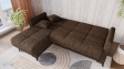 Ъглов диван Хавиер универсален кафяв - изглед 4