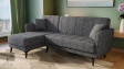 Ъглов диван Меларо универсален сив - изглед 1