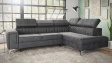 Ъглов диван Монблан с посока сив - изглед 1
