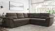Ъглов диван Моника с посока кафяв - изглед 1